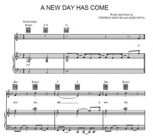 A new day has come - Celine Dion - sheet music - Purple Market Area