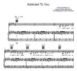 Addicted To You - Avicii - sheet music - Purple Market Area