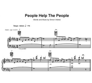 People Help the People - Birdy - sheet music - Purple Market Area