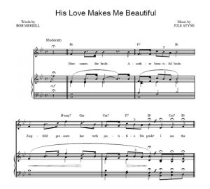 His Love Makes Me Beautiful - Barbra Streisand - sheet music - Purple Market Area