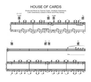 House of Cards - Radiohead - partitura - Purple Market Area