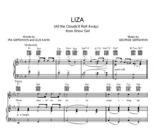 Liza - George Gershvin - sheet music - Purple Market Area