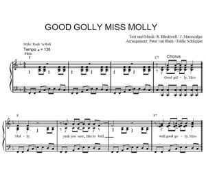 Good Golly Miss Molly - Elvis Presley - sheet music - Purple Market Area