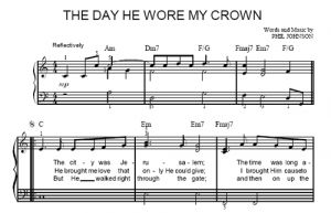 The Day He Wore My Crown - Sandi Patti - sheet music - Purple Market Area
