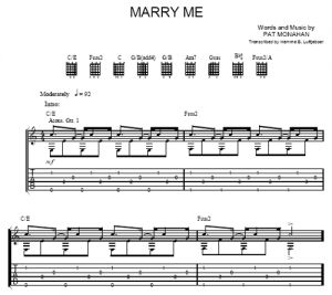 Marry Me - Train - partitura - Purple Market Area