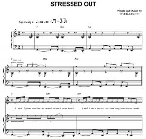 Stressed Out - Twenty One Pilots - partitura - Purple Market Area