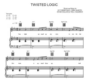 Twisted Logic - Coldplay - sheet music - Purple Market Area
