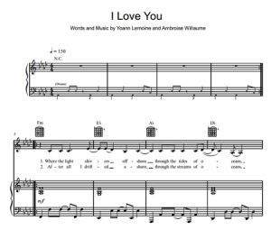 I Love You - Woodkid - partitura - Purple Market Area