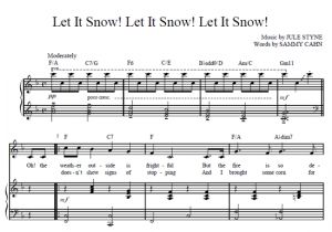 Let It Snow! Let It Snow! Let It Snow! - Frank Sinatra - sheet music - Purple Market Area