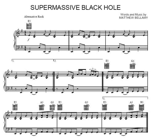 supermassive blackhole chords