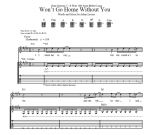 Won't go home without you (guitar tabs)