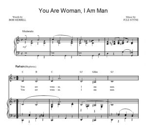 You Are Woman, I Am Man - Barbra Streisand - ноты к песне - Purple Market Area
